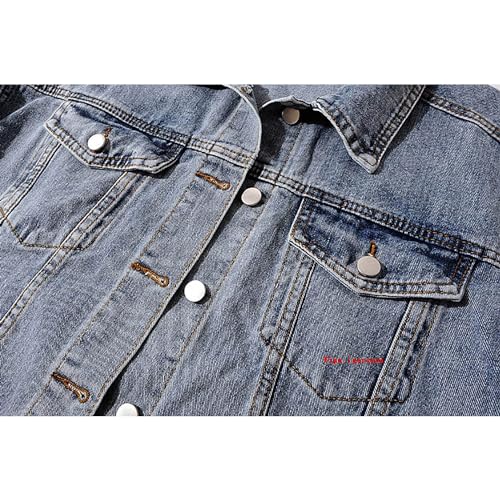 Yabeina Kail 12.14-ZAO-120 Women Denim Jacket With Fur Thicken Warm Wool Outwear Winter Parka Shacket Sherpa Fleece Lined Hooded Denim Jean Jacket Coat thumb #3