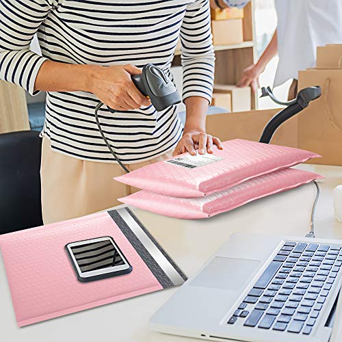 Famagic Bubble Mailers 8.5x12 Inch 25pc Light Pink Shipping Bags, Chic Packaging Bags For Small Business, Colored Padded Mailing Envelopes, Opaque Matte Self Seal Bubble Poly Mailers Bulk #2 by Famagic - Image 6