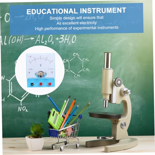 Voltímetro analógico escolar de plástico con escala ajustable portátil 7