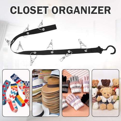 Pynzeka 2 Stück Cap halterung Wand Kappenhalter Cap Organizer Huthalter für Mützen Krawatten Schals
