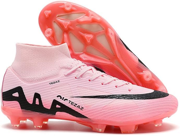 Soccer Cleats for Mens Womens, Indoor Football Cleat Shoe Unisex Youth Students Running Training Non-Slip Rugby AG FG TF Athletic for Outdoor Turf