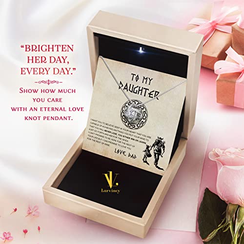 To My Daughter Necklace From Dad With Lighted Box, Christmas Gifts For Daughter From Dad Dady, Beautiful Daughter Gifts From Dad, Father Daughter Gifts, Father Daughter Necklace, To My Badass Daughter #TOP2