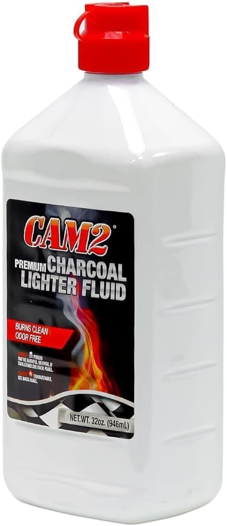 Winds Trading Cam2 Premium Charcoal Lighter Fluid Bbq Fire Fluid. Barbecue Lighter. Quickly & Easily Ignite Grills With Odorless Pack Of 1 3 946Ml (1)