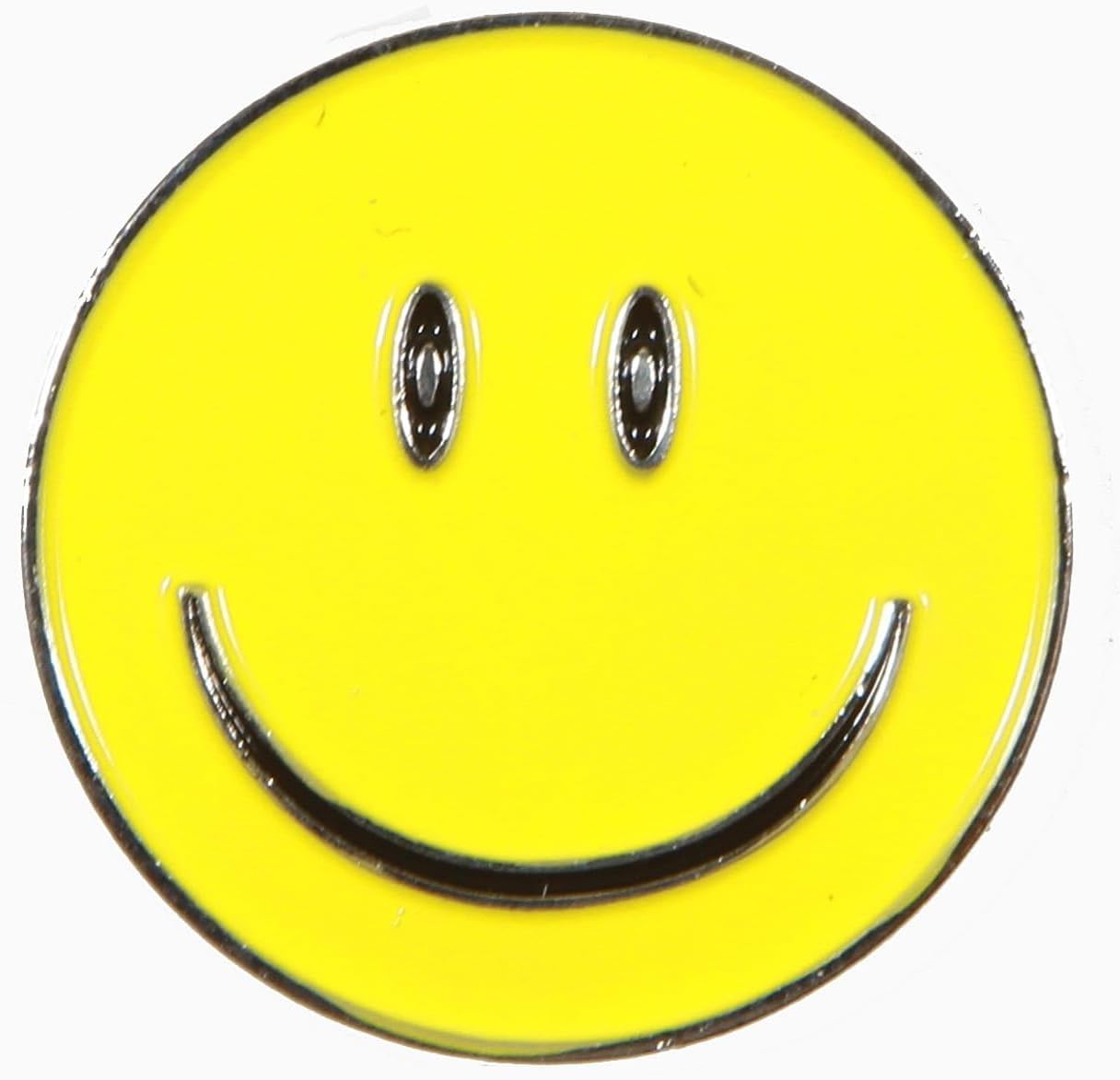 Smiley Face Golf Ball Marker with Hat Clip - Yellow Funny Golf Markers image 3