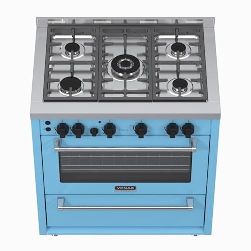 Fogao 5 Bocas Venax Temis Azul Gas GLP 127 V
