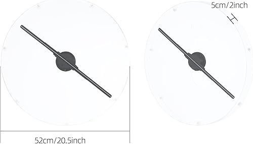 Miniatura 3 de Missyou 3D HologramFan cubierta para coleccionables, caja de acrílico transparente, funda de vidrio alternativa para 3D HologramFan o proyección