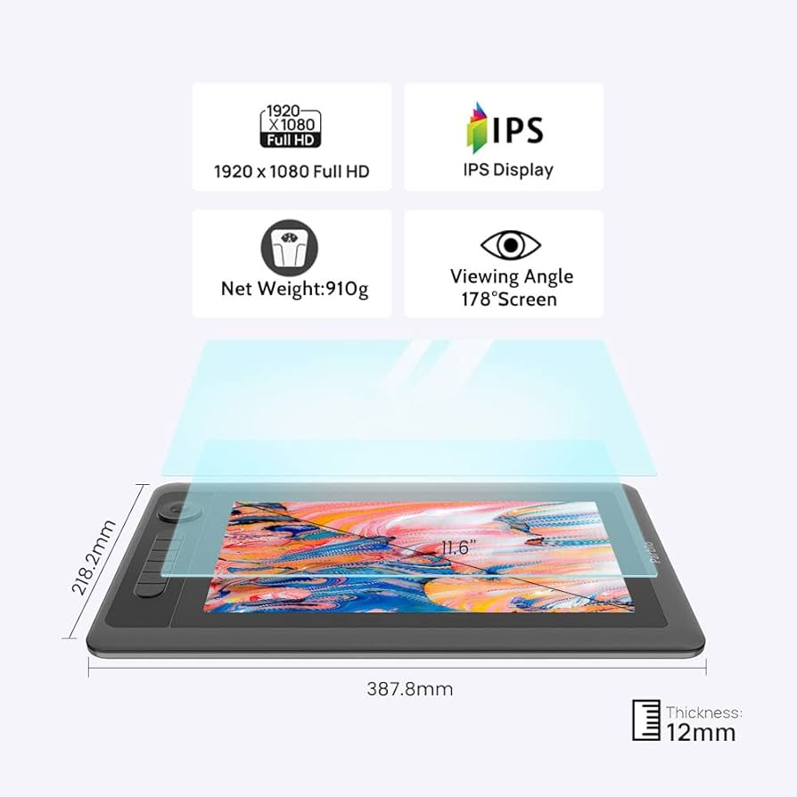 Amazon | Parblo Mast13 スクリーン付きドローイングタブレット