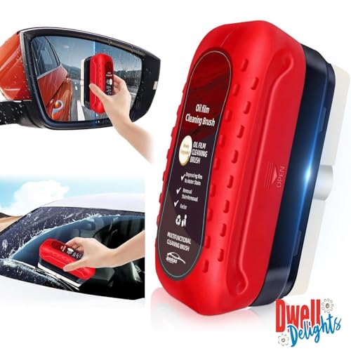 Image of Car Glass Oil Film | Automotive Cleaning Brush | Cleaning Brush | Dust Remover for CarWindow |Wind Glass Oil Film Cleaner (Pack of 2)