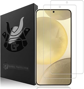 2 Pack Glass Screen Protector for Samsung Galaxy S24 | 9H Premium Tempered Glass, Lifetime Replacement, Ultra Clear, Scratch Resistant, Phone Case Compatible, Screen Saver