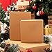 JOYIN 12PCS Christmas Brown Gift Boxes with Lids for Presents, 4