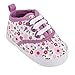 Luvable Friends Unisex Baby Crib Shoes, Purple Floral, 6-12 Months