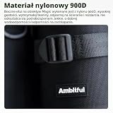 AMBITFUL Gruba torba na obiektyw aparatu - ochrona przed wodą, kurzem i wstrząsami - etui na obiektyw do aparatu DSLR dla Sony, Nikon, Canon, Fujifilm, Tamron - pasuje do obiektywów poniżej
