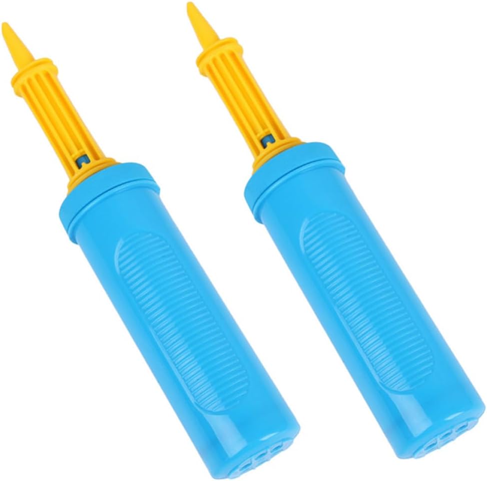 2pcs Double Action Balloon Pump for Wedding Party Supplies, Blue PP