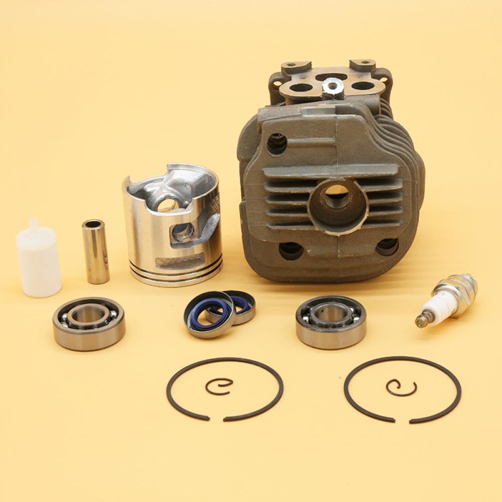 Kits de bujías de rodamiento de bolas ranuradas de pistón de cilindro de 51MM compatibles con piezas de motor de motosierra de jardín de motor de corte de energía K750 K760(K750)