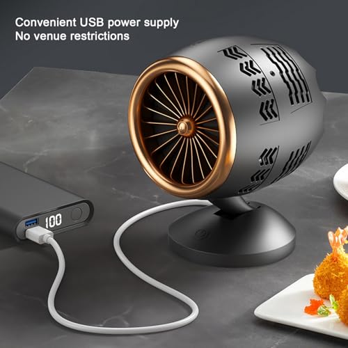Exaustor Portátil, Exaustor de Mesa Com 3 Velocidades de Vento, Exaustor de Cozinha Portátil Com Fil