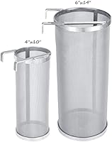 Vista 6 de JoyTube Colador de araña de 4 x 10 pulgadas de 300 micrones para el hogar Hervidor de filtro de cerveza