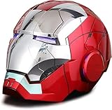Wearable Iron Mask with eyes glow Voice, touch and remote control Super Hero helmet cool stuff costume suits Cosplay amazing hot toys for Adult halloween gifts for age 12+ 13 years old