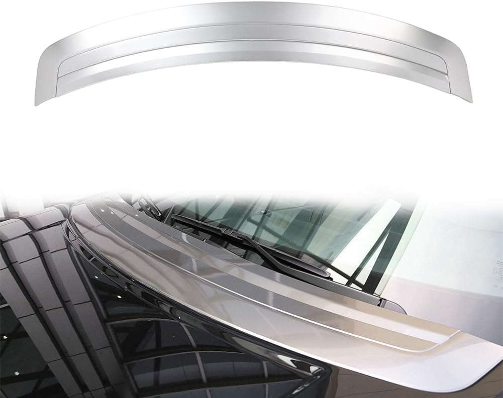 Bacar LR072274 Molding Board Hood Panel Decorate Cover 1pc for Range Rover 2013-16 17 ABS Glossy Sliver