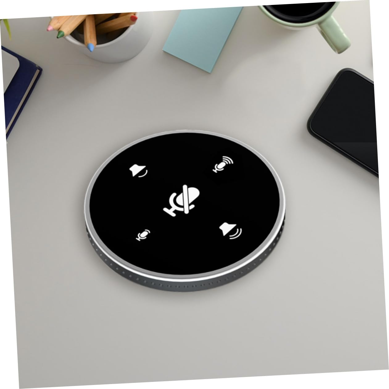 Micrófono Omnidireccional para Videoconferencia Micrófono USB De Escritorio para Reuniones y Transmisión para Chat