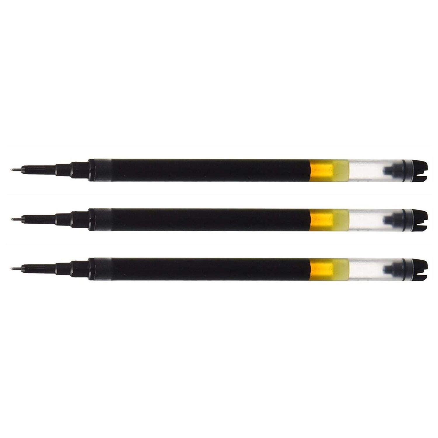 PILOT Pack of 3 Refills for V5 RT Rollerball Pen-Black