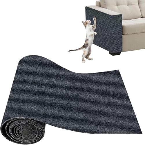 Xynovate Kratzmatte Selbstklebend Katze, DIY Kratzbrett | Kratzschutz Sofa, Katze Kratzschutz, Katzenkratzer Kleber Möbelschutz für Sofa Wand Katzen(Grau,40x200cm)