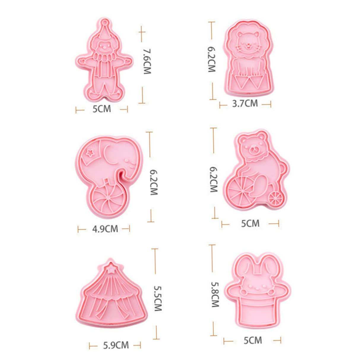 IMIKEYA 30piezas Cortadores De Galletas De Fiesta De Para Hornear Cookies Divertidas y Fondant Para Celebraciones y