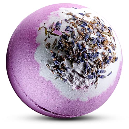 Lavender Bath Bombs For Women, Handmade Self Care Gifts For Relaxing And Relaxation Pampering Bath And Body Spa Ball, Birthday Gift Idea For Women, Men, Mom, Dad - 7Oz Fizzy With Natural Lavender Oils #TOP7
