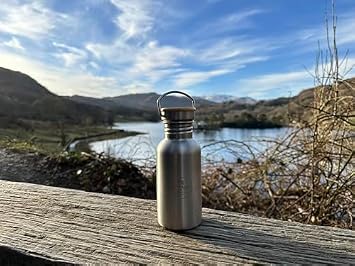 Single wall Stainless Steel Water Bottle | Eco Friendly Reusable Bottle | Non Insulated | Ultra Lightweight | Plastic Free and Leakproof (750ml)