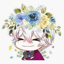 Mystic Messenger Ray Flower Crown Bumper Sticker Vinyl Decal 5"