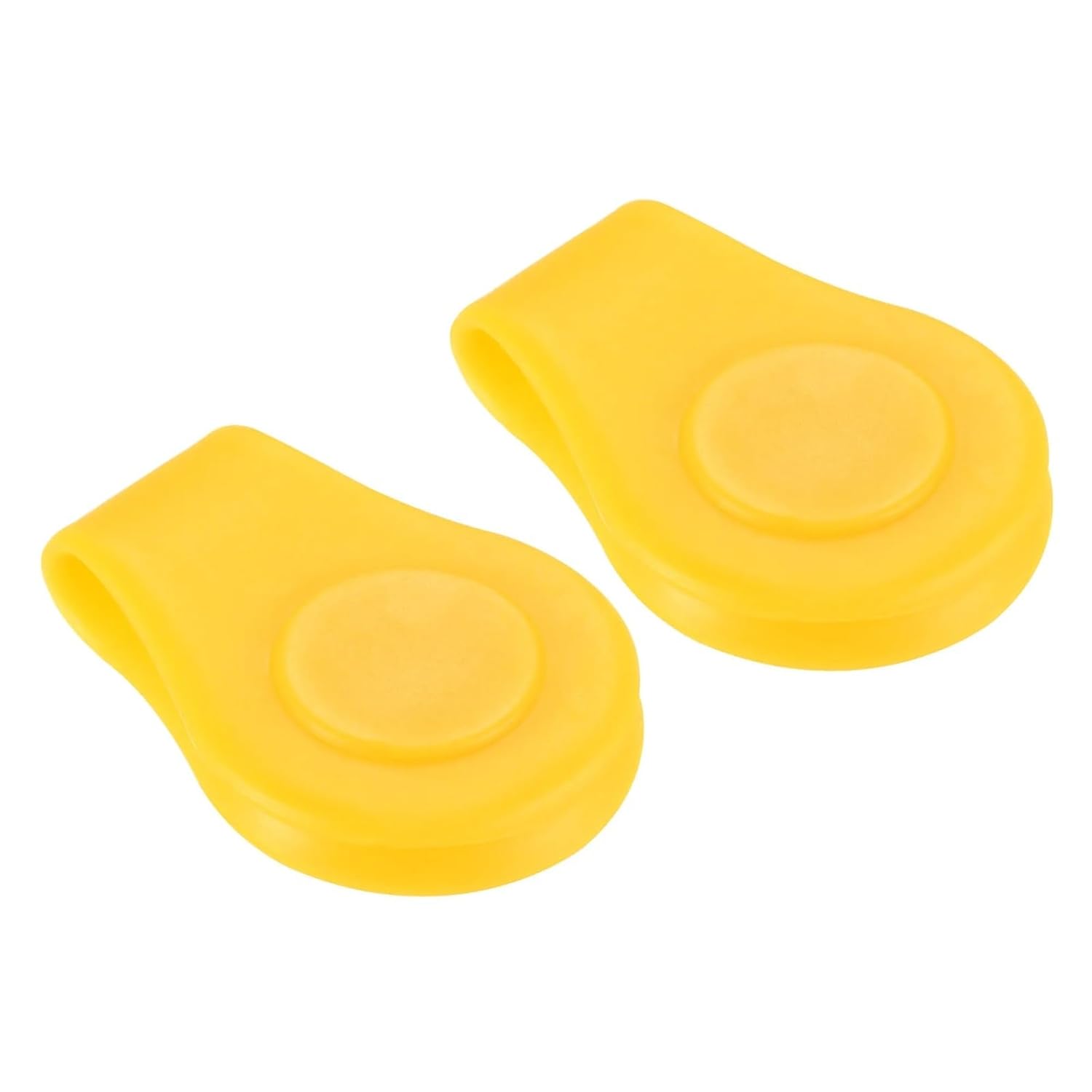 Strong 3pcs Silicone Cap Clamp with Removable Ball Marker Holder Golf Waterproof for Golfer Women Men(Yellow)