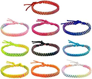 10 Pcs Friendship Bracelets Handmade Braided Bracelets for Kids Multi Color Friendship Bracelets Adjustable for Wrist Anklet