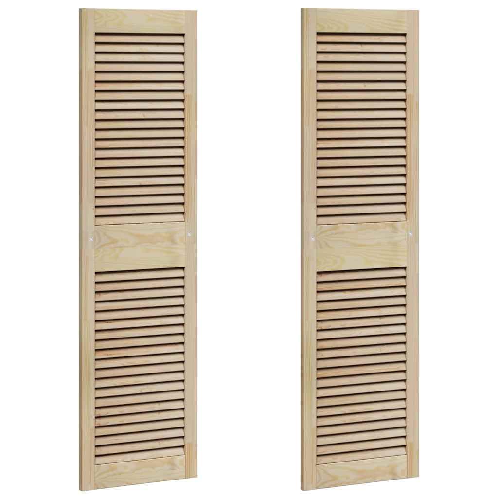 Puerta de armario de pino macizo de 140,5x59,5 cm: frente de madera para muebles LH16291024