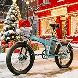 QRONGE Foldable Electric Bike 1000W Peak...
