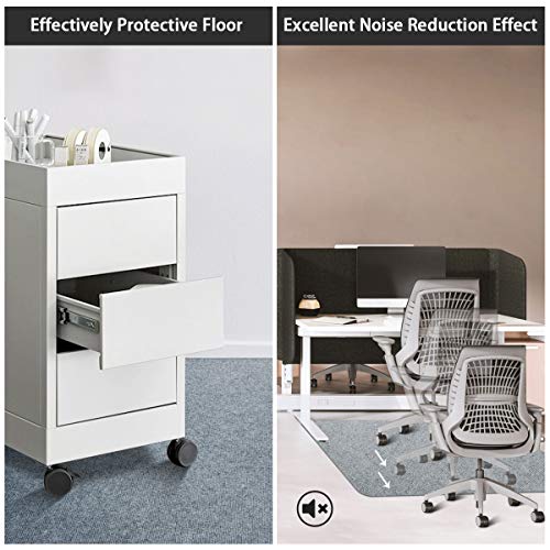 image for SALLOUS Office Chair Mat, Opaque Hard-Floor Mat for Office Home, 0.16