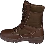 Savage Island Leder Stiefel Kampfstiefel Einsatzstiefel Militär Bundeswehr Wandern Tactical Boot Braun