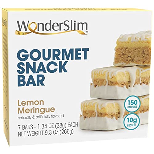 Wonderslim Fluffy Salted Toffee Pretzel Protein & Fiber Bar And Lemon Meringue Gourmet Snack Bar Bundle #TOP4
