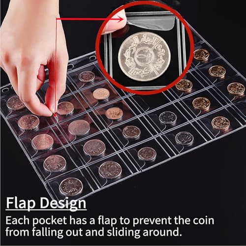 Álbum de monedas Ettonsun de gran capacidad para la preservación de piezas raras 6