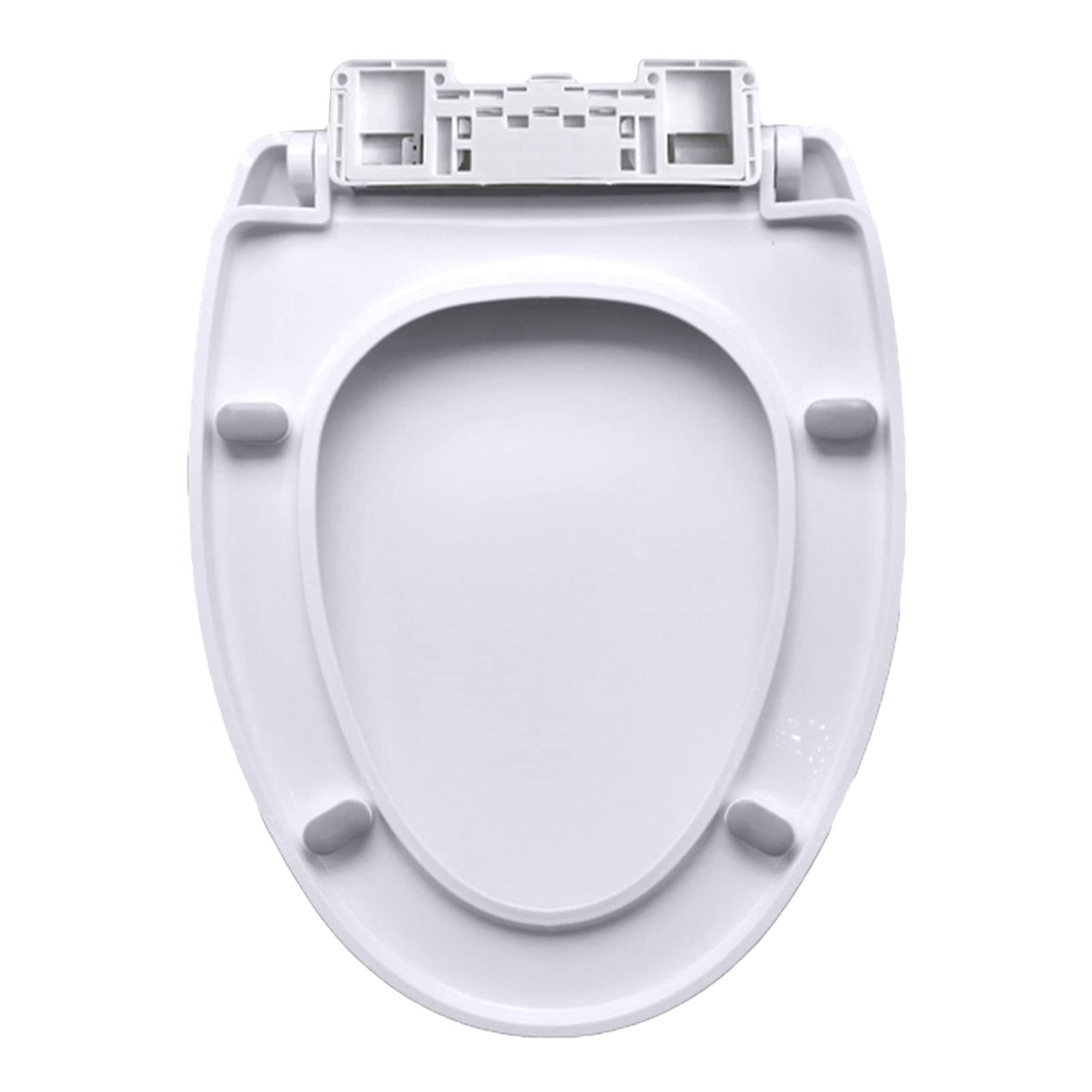 Dxpsxjl One Color Slow Close Elongated Toilet Seat With Cover, Never Loosen, Removable, Easy To Install Clean, White Plastic For Oval, Close, Seat, Toilet, Cover, Slow, Elongated, Loosen, Never