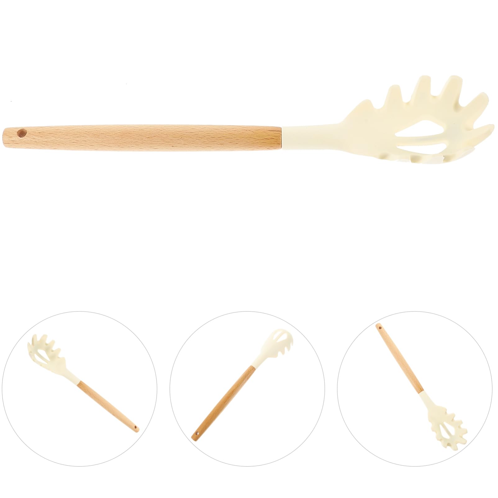 Unomor Pasta Catch Cooking Spoon Spaghetti Noodles Reusable Pasta Spoon Tagliatelle Pasta Server Spoon Spaghetti Server Pasta Server with Teeth Spoon and Spaghetti Spoon