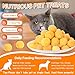 Freeze Dried Quail Egg Yolk Cat - 10.58oz Natural Pet Treats, Freeze Dried Cat & Dogs Treats, No Preservatives, Dried Quail Egg Yolk Snacks for Training