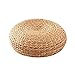 Kiko-ershaa Coussin Paille Tissée Tatami Coussin de Sol Japonais Méditation Yoga Tapis tissé à la Main Coussins (45 x 15 cm)