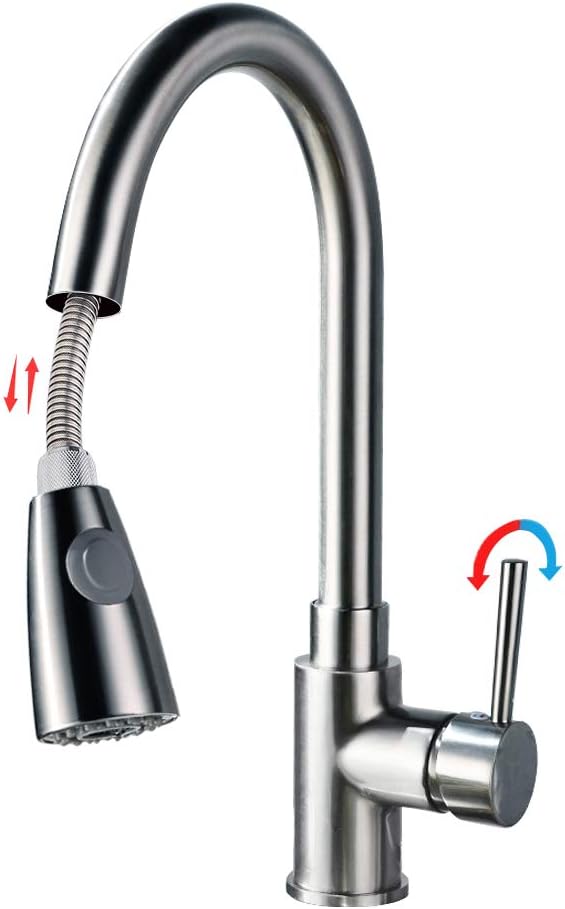 Pull Down Kitchen Faucet With Gravity ball Single Handle