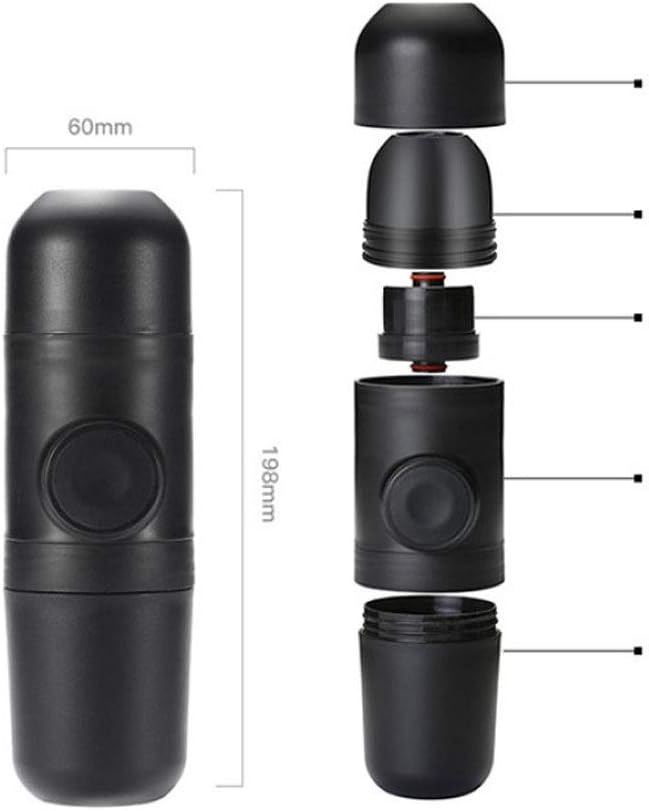 Mini Coffee Machine Manual Coffee Maker Portable Pressure Espresso Coffee Maker Handheld Espresso Maker for Home Traveller