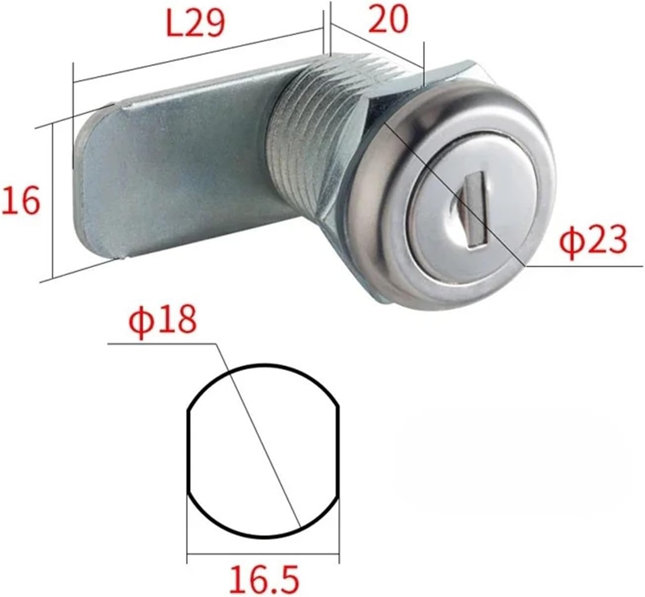 Cabinet Cam Lock for Box Cupboard Locker Yacht Car Bathroom Window Hardware MMS478 1Pcs(MMS478 1 20mm)