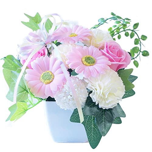 ソープフラワー お供え ポット ペット用ピンク×1個 犬 猫 仏壇 花 供養 お盆 メモリアル 枯れない 仏花 命日 アレンジメント