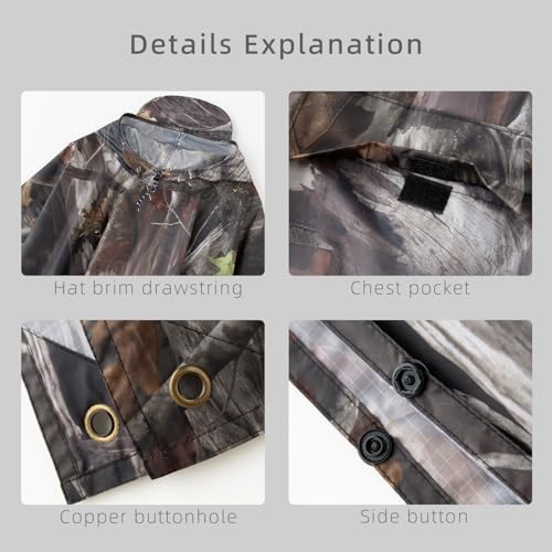 Image of Multi functional cape hooded raincoat suitable for outdoor camping and hiking, suitable for both men and women