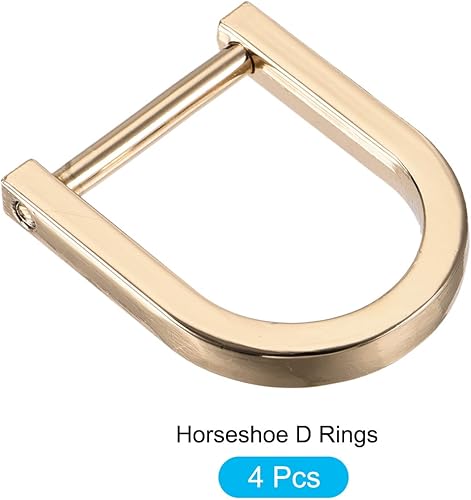 Miniatura 5 de METALLIXITY Metal D Rings Non-welded D-shaped Ring Buckles for DIY Keychains Card Holders Purse