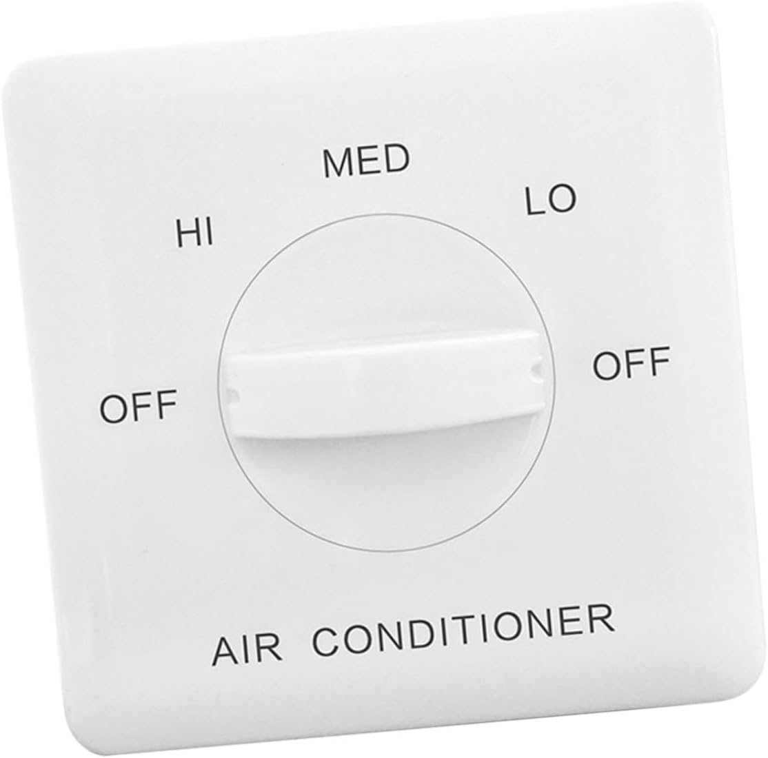 Generic Three-Speed Control Panel Fan for Air Conditioning Fan Coil White Fan Control Speed Switch