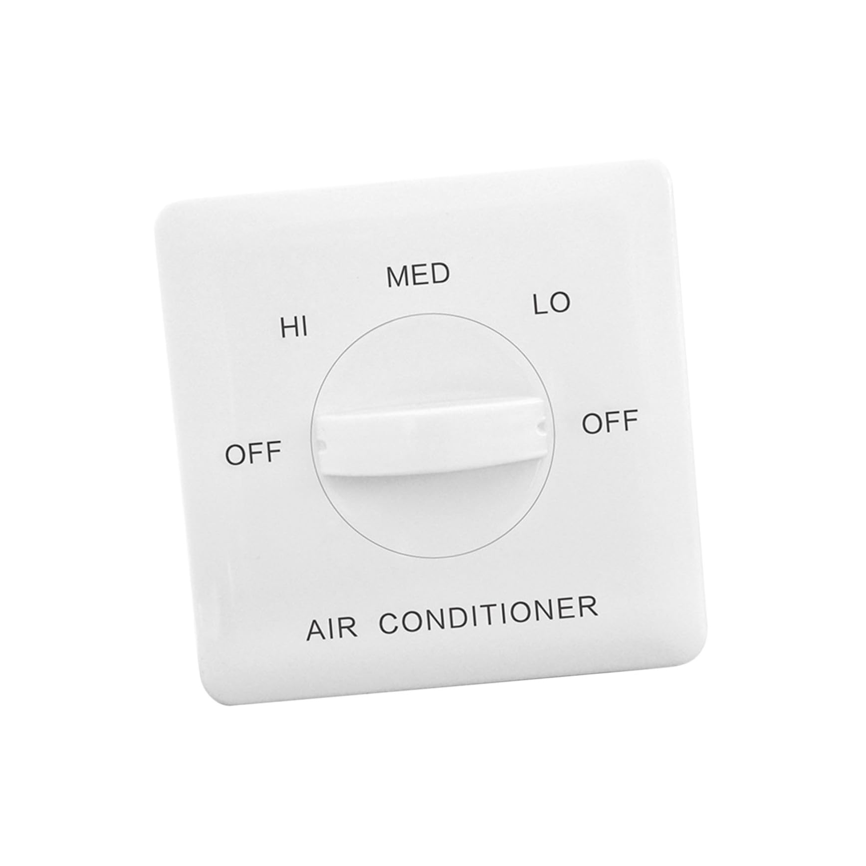 jojofuny Interruttore Velocità Fan Coil a 3 Velocità in Abs Bianco Regolazione Ventilatore per Condizionatore D'aria Centralizzato