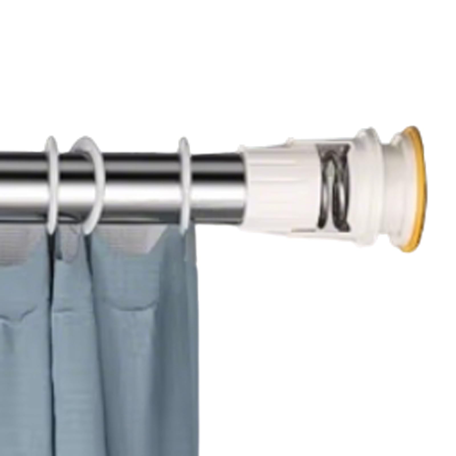 GLDYTVF Stainless Steel Tension Curtain Rods Adjustable 110 190cm No Drill Easy Install for Windows Bathroom Door & Kitchen Heavy Duty Rust Resistant